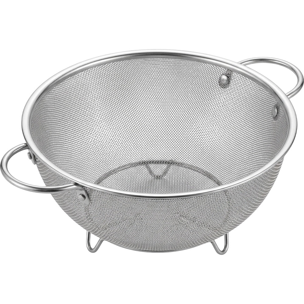 Jrtxf Round Fine Mesh Colander with Two Handles and Three Feet 26 cm - Product view